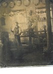 Ambrotype photo of old tinshop  & two guys. Recently sold on Ebay for $779.66