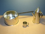 Three items made by Bill McMillen (tinwiz) copied from Williamsburg archological collection.