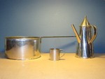 Three items made by Bill McMillen (tinwiz) copied from Williamsburg archological collection.